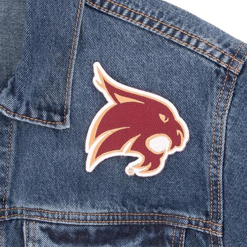 Desert Cactus Texas State University Patch – Embroidered Iron On/Sew On Applique for Blazers, Jackets, Backpacks, Bags, Hats & Tactical Gear – Texas State Bobcats (Patch - Design A) in Saudi Arabia