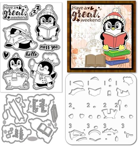 GLOBLELAND Funny Highland Cattle Clear Stamps Cutting Dies Painting Stencils for Card Making Cartoon Highland Cattle Silicone Stamp Die Cuts Wall Brick Texture Paint Stencils for DIY Scrapbooking in Saudi Arabia