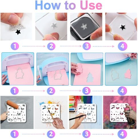 GLOBLELAND Funny Highland Cattle Clear Stamps Cutting Dies Painting Stencils for Card Making Cartoon Highland Cattle Silicone Stamp Die Cuts Wall Brick Texture Paint Stencils for DIY Scrapbooking in Saudi Arabia