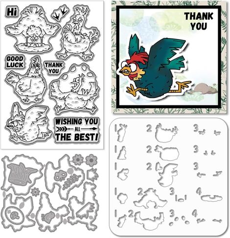 Globleland مضحك المرتفعات المرتفعات Clear Clear Cutting Dies Painting Stencils لتصنيع البطاقات Cartoon Highland Cilleicone Stamp Cuts Strick Brick Paint Stencils for DIY Scrapbooking in Kuwait