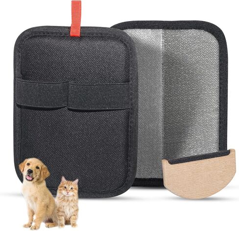 2 Pcs Static Pet Hair Remover: Electrostatic Pet Hair Removal Gloves, Reusable Cat Dog Hair Remover Tool, Grooming Gloves Brush for Couch, Furniture, Carpet, Clothes, Car Seat in Saudi Arabia