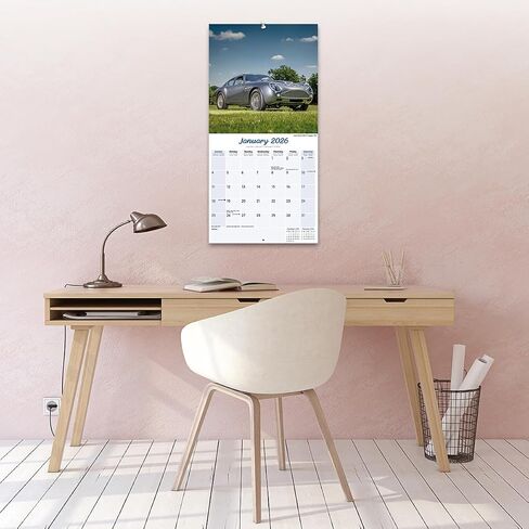 Classic Sports Cars Calendar 2026 | 12 Month Wall Calendar | Avonside Publishing | Plastic Free Packaging in Saudi Arabia
