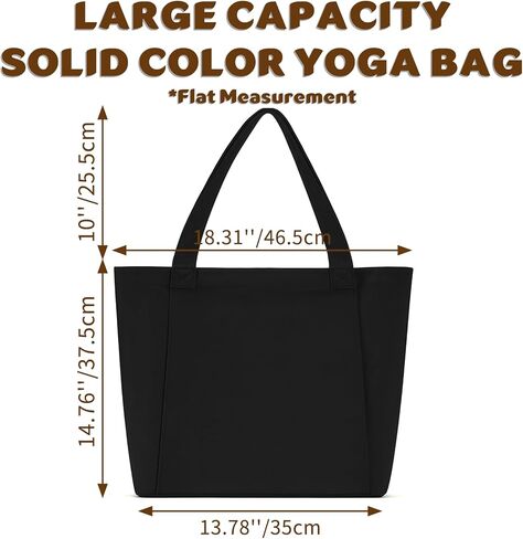 حقيبة اليوجا مع حامل بساط اليوجا، وحقيبة حمل البيلاتيس وكتلة اليوجا للنساء، حقيبة كتف من القماش مع جيب للصالة الرياضية، والمكتب، والسفر، والشاطئ، والتمرين، والرياضة، تناسب جميع أغراضك حامل بساط اليوجا in Kuwait