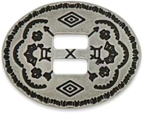 Oval Southwest Slotted Concho 6 Pack Tandy Leather 1349-01 in Saudi Arabia