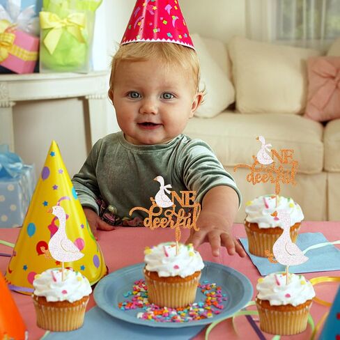 Ercadio 40 Pcs Edible Happy Birthday Cupcake Toppers Picks Colorful Birthday Theme for Celebrate Baby Shower Parties Anniversary Party Decoration Supplies in Saudi Arabia