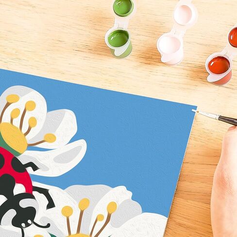 Ravensburger - Ladybug in Nature CreArt Paint by Numbers Kit | Fun & Easy DIY Art for Kids Age 7+ | Creative Gift Idea for Birthdays & Holidays in Saudi Arabia