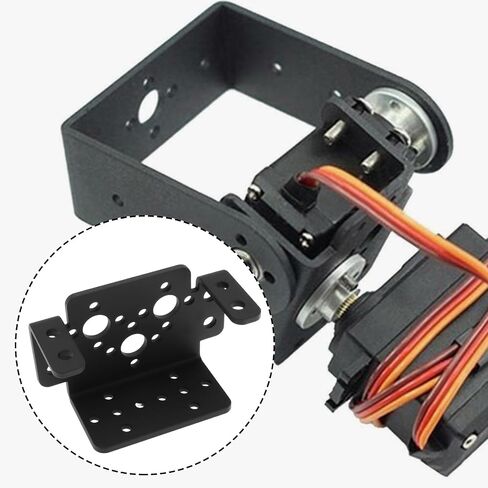 Create idea 2Pcs Aluminum Servo Mounting Bracket Seat for 40 x 45 x 20 mm Standard Servos in Saudi Arabia