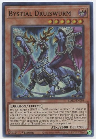 Yu-Gi-Oh! Bystial Druiswurm - DABL-EN008 - Super Rare - 1st Edition in Saudi Arabia