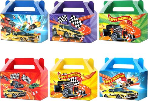 12Pcs Race Car Party Treat Boxes Hot Car Gift Box Birthday Supplies Wheels Wild Goodie Gift Boxes Race Cars Favor Box for Kid Boy Wheels Cars Birthday Baby Shower Game Party Decoration in Saudi Arabia