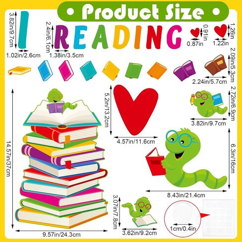 القراءة ديكورات الباب Caterpillar Bulletin Board Decoration مجموعة القراءة Decors Decors Caterpillar Door Posters Kit Paper Clutouts للعودة إلى مكتب مكتبة المكتبة المدارس ديكورز in Saudi Arabia