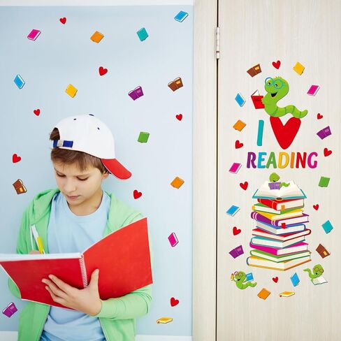 القراءة ديكورات الباب Caterpillar Bulletin Board Decoration مجموعة القراءة Decors Decors Caterpillar Door Posters Kit Paper Clutouts للعودة إلى مكتب مكتبة المكتبة المدارس ديكورز in Saudi Arabia