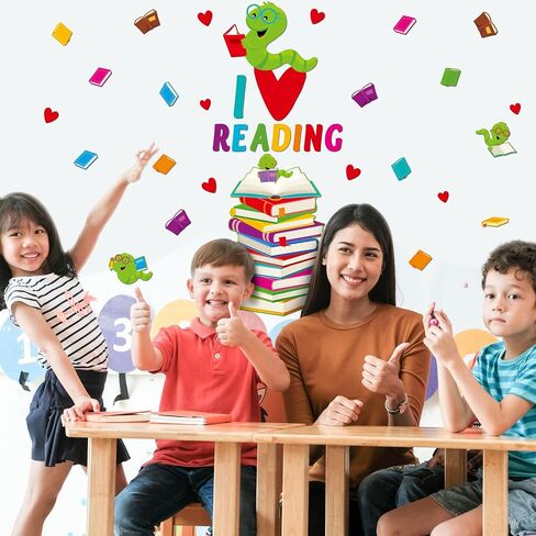 القراءة ديكورات الباب Caterpillar Bulletin Board Decoration مجموعة القراءة Decors Decors Caterpillar Door Posters Kit Paper Clutouts للعودة إلى مكتب مكتبة المكتبة المدارس ديكورز in Saudi Arabia