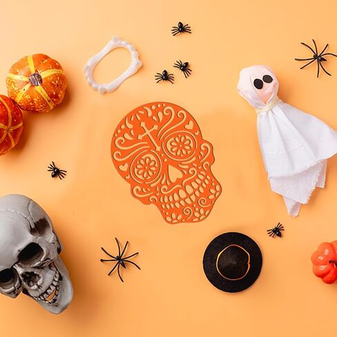 Globleland الهالوين الفنية القطع القطع يموت من أجل DIY Scrapbooking Metal Skeleton Die Cuts قالب مقالينات الإستنسل للورق لصنع البطاقات الألبوم in Saudi Arabia