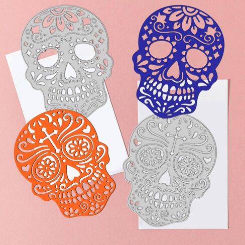 Globleland الهالوين الفنية القطع القطع يموت من أجل DIY Scrapbooking Metal Skeleton Die Cuts قالب مقالينات الإستنسل للورق لصنع البطاقات الألبوم in Saudi Arabia