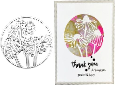 Chrysanthemum Embossing Stencil Cutting Dies, for DIY Scrapbooking Photo Album Decorative Embossing Paper Dies for Card Making Templated in Saudi Arabia