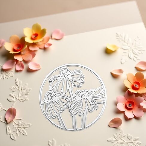 Chrysanthemum Embossing Stencil Cutting Dies, for DIY Scrapbooking Photo Album Decorative Embossing Paper Dies for Card Making Templated in Saudi Arabia