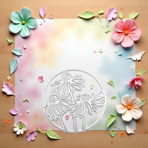 Chrysanthemum Embossing Stencil Cutting Dies, for DIY Scrapbooking Photo Album Decorative Embossing Paper Dies for Card Making Templated in Saudi Arabia