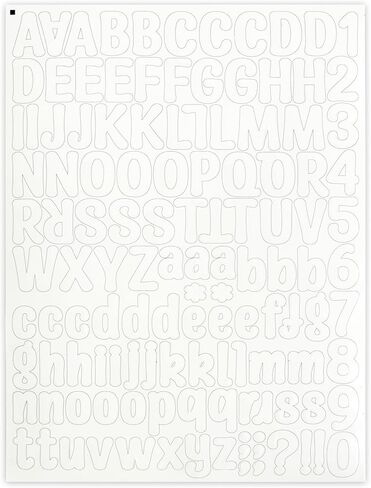 126 Glow in The Dark Letter & Numbers Stickers - 1 Inch Waterproof Luminous Alphabet Self Adhesive Vinyl for Laptop, Scrapbooking, Art Projects, School Supplies, Mailbox Signs (Blue) in Saudi Arabia