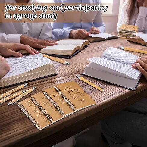 80 PCS بالجملة الإسبانية مسيحية مسيحية هدية مع هدية مع الكتاب المقدس قلم المسيحي الإسباني مجلة صلاة الدينية الصغيرة ملهمة شكر هدية للنساء رجال الموظفين in Kuwait
