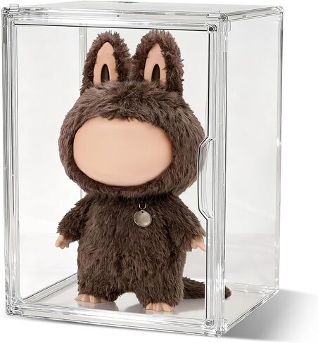 XL Display Case متوافق مع Labubu Pop Mart ، Acrylic Clear Display Box Shelf لـ Pop Mart Labubu Doll ، 1Pack in Kuwait