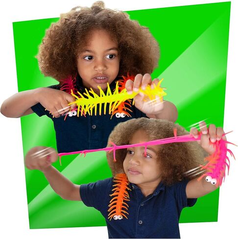 Stretchipede from Deluxebase. Colorful Stretchy Rubber Centipede, Squishy Stress Relief and Anxiety Fidget Toy, Sensory Gift and Party Favor, Color Randomly Selected in Saudi Arabia