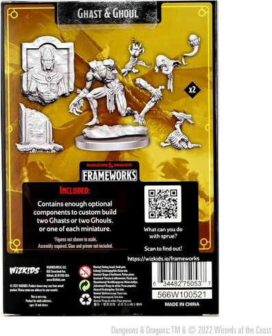 أطر Wizkids D&D: Ghast & Ghoul - غير مصممة وغير معبدة in Saudi Arabia