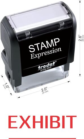 StampExpression - Exhibit with line Office Self Inking Rubber Stamp - Red Ink (A-5509) in Saudi Arabia
