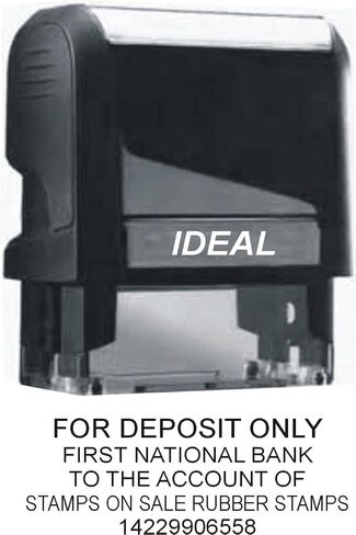 Custom For Deposit Only Stamp (Up to 5 Lines) in Saudi Arabia