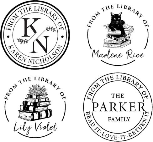 كتاب غرامة هدية شخصية للقراء | العرف هذا ينتمي إليه من مكتبة Ex Libris | المعلم أطفال مدرسة أحادية الصلبة ستامبر | مقبض الخشب على الذات 1.6 " in Saudi Arabia