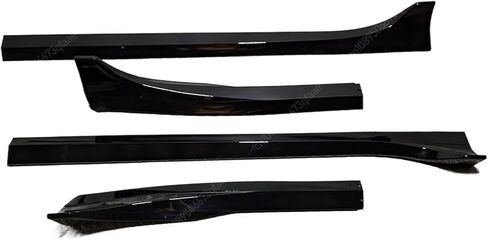 متوافق مع Tesla Model 3 2017-2023 ABS Protector 207.5cm Car Skirt Skirt Spinlet Diffuser Winglet Side Wing Wing Bumper Tuning (Look Carbon) in Kuwait