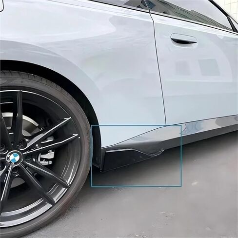 متوافق مع BMW G42 220d 218i 220i 230i M240i Xdrive 2door Coupe 2022-2024 ABS Side Skirt Spifuser Diffuser Winglet Side Wing Lip (مظهر الكربون) in Kuwait