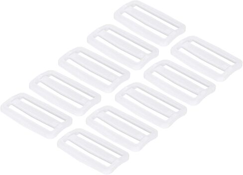 Patikil 2 بوصة الابازيم شريحة Tri-Glide ، 10 حزمة حزام حزام السحابة لحزام حزام الأكياس أكياس الحزام صنع ، أبيض in Saudi Arabia
