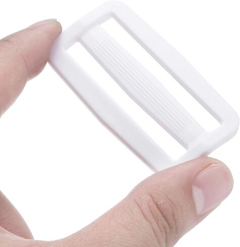Patikil 2 بوصة الابازيم شريحة Tri-Glide ، 10 حزمة حزام حزام السحابة لحزام حزام الأكياس أكياس الحزام صنع ، أبيض in Saudi Arabia