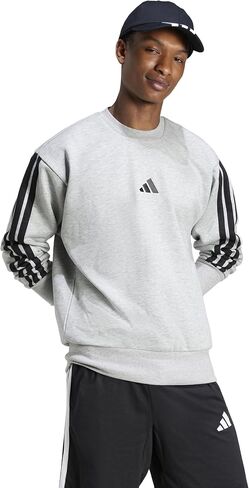 adidas Essentials Fleece 3-Stripes Sweatshirt in Saudi Arabia