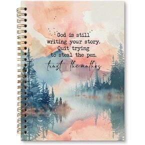 JRTW Christian Notebook Journal, God Is Still Writing Your Story Inspirational Scripture Journal for Women, Bible Journaling Notebooks for Note Taking, Spiral Notebook 5.5x8.3 Inch in Saudi Arabia