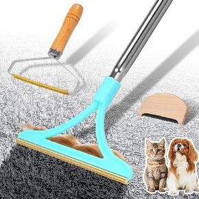 3 in 1 Carpet Rake for Pet Hair Removal 55" Long for Pet Hair,Cat Hair Remover with 3 Modes Adjustable Handle,Reusable Pet Hair Remover Deep Hair Cleaner Remover Tool for Rugs, Mats, Couch, Furniture in Saudi Arabia