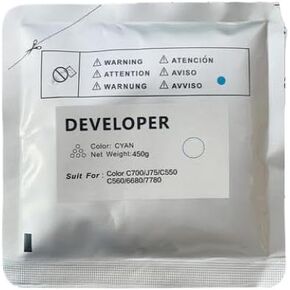 Compatible Developer Powder 450g for Models 560 7780 700 550 6680 C-60 C70 C75 C9070 J75 Carrier(450g Cyan) in Saudi Arabia