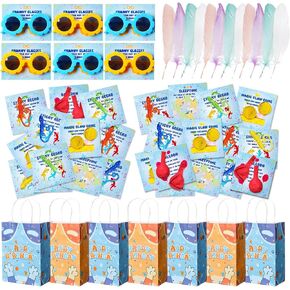 VanBlue 144pcs زرقاء اللون الكلب الحزب الحفلات ، مستلزمات زخارف أعياد الميلاد للأطفال ، بالون أحمر ، gecko لزجة مع بطاقات pinata ، حكيمة هدايا جيدة حقيبة ، مكافآت الفصول الدراسية ، ألعاب عائلية in Kuwait