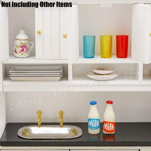 Odoria 1/12 Miniature Kitchen Cabinet Dollhouse Furniture Accessories in Saudi Arabia