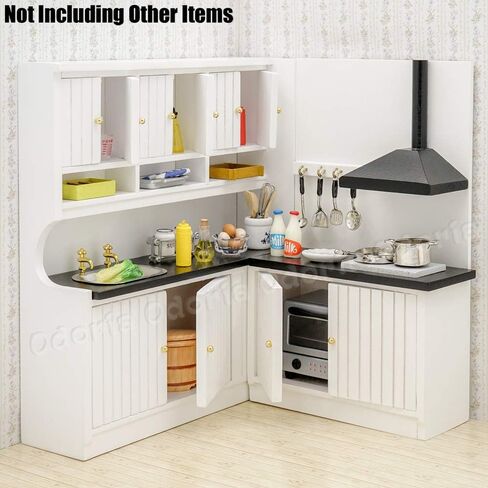 Odoria 1/12 Miniature Kitchen Cabinet Dollhouse Furniture Accessories in Saudi Arabia