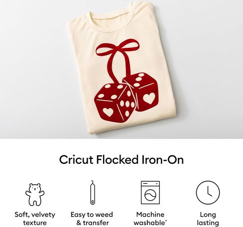 Cricut® Flocked Iron-On, Classics Sampler - 12 in x 12 in (5 ct) - HTV Heat Transfer Vinyl in Saudi Arabia