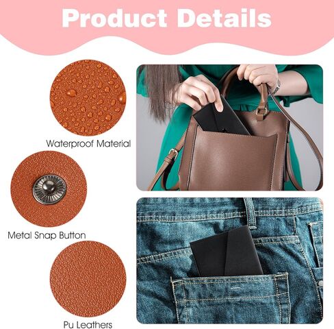 2 PCS PU Leather Cash Envelope Wallet ، محفظة حشو نقدية قابلة لإعادة الاستخدام ، محفظة نقدية للنساء ، المظلات النقدية لإيصال فاتورة الميزانية ، التصميم البسيط (الأسود ، البني الفاتح) in Saudi Arabia