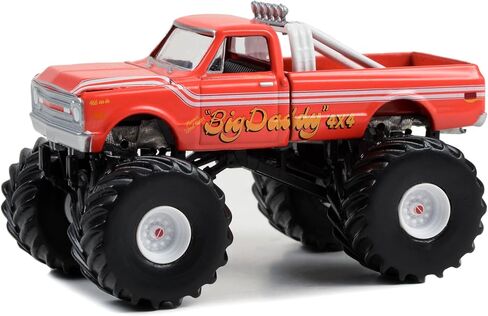 1969 Chevy K-20 Monster Truck Orange Red Big Daddy Kings of Crunch Series 13 1/64 Diecast Model Car by Greenlight 49130A in Saudi Arabia