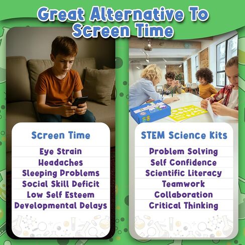 STEM Learning 6 مجموعات مربع الاشتراك الشهرية مع 18 مشروعًا - ألعاب بناء المدارس عن بُعد في الصيف - العلوم والتكنولوجيا والهندسة والرياضيات - أنشطة للأطفال الأولاد والبنات الذين تتراوح أعمارهم بين 7 و 12 عامًا in Saudi Arabia