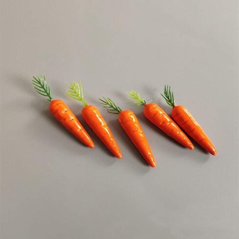 30 PCS Miniature Currots Simulation Mini Vegetable Resin Resin Carrot Models Foods Actificial Foods for Dollhouse Kitchen Decoration Party Form in Saudi Arabia