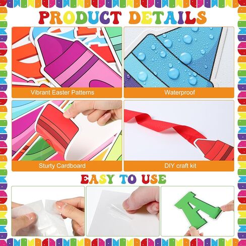 Epakh Colorful Crayon Bulletin Board Set Get Ready for A Colorful Year Classroom Decorations DIY Crayon Name Tag Cutouts Painting Art Wall Door Decor for Back to School Preschool Elementary Supplies in Saudi Arabia
