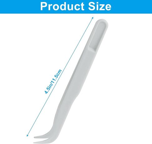 Cionyce Purple Plastic Tweezers ، 12pcs طرف عازف على ملاقط طويل 4.5 بوصة لمجوهرات DIY صنع الحرف اليدوية لتغذية الزواحف in Saudi Arabia