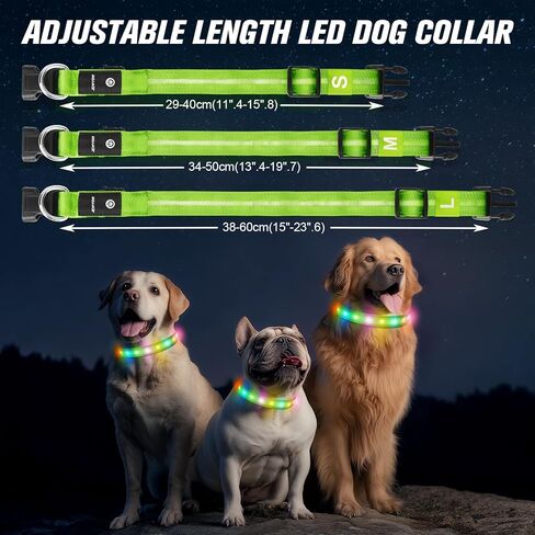 LED Cog Collar ، طوق الكلب الإضاءة ، USB قابلة للشحن - ألمع أضواء الكلاب للمشي الليلي ، 6 أوضاع ضوئية ، قابلة للتعديل لسلامة الكلاب (كبيرة ، أزرق ملكية) in Kuwait