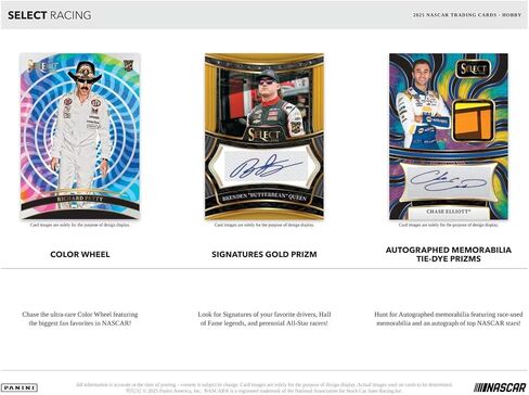 2025 Panini Select NASCAR Racing Hobby Trading Card Box (2 Autographs per Box!) in Saudi Arabia