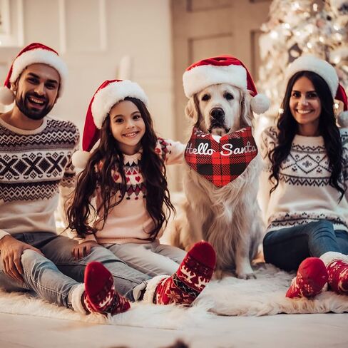 Sanwuta 180 قطعة عيد ميلاد الكلب Bandanas Bulk Xmas Dog Bibs Holiday Pet Assume Assime Christmas Triangle Dickf in Saudi Arabia